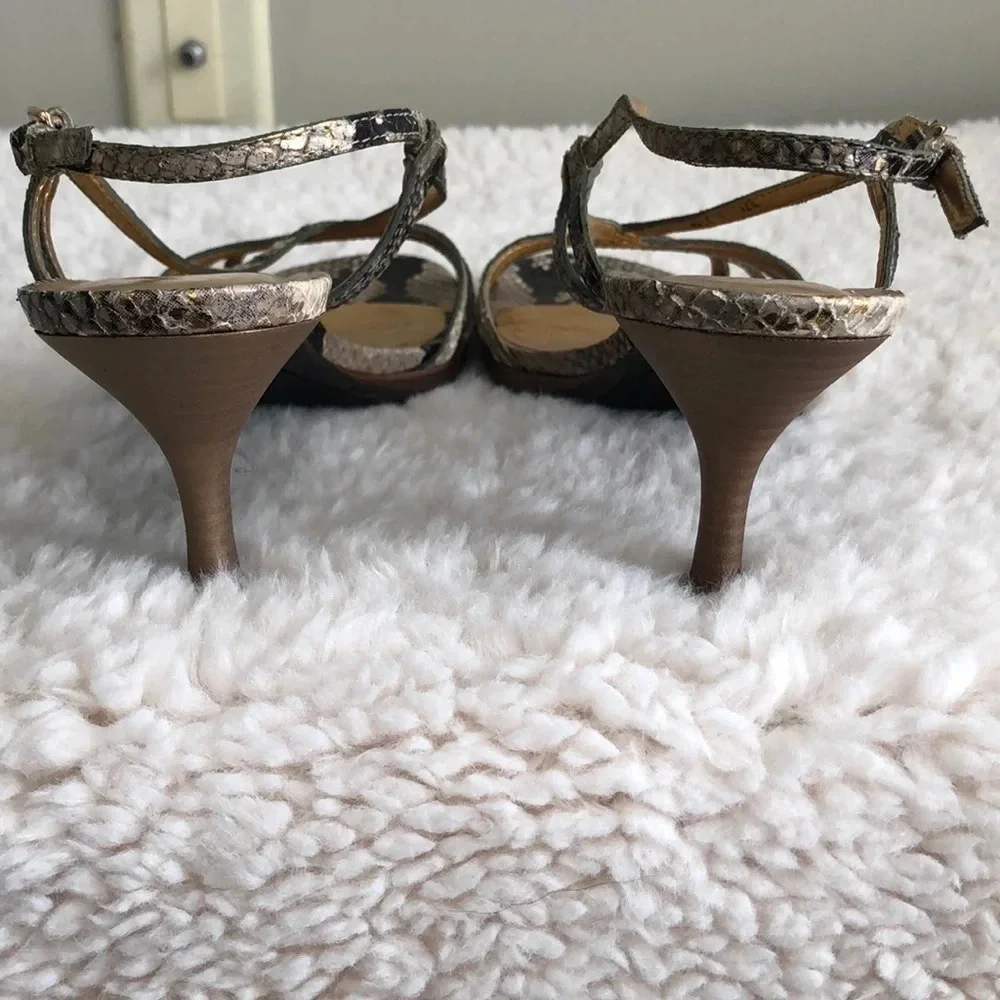 {TALBOTS} Snakeskin Slingback sandals, size 7M EUC - Picture 7 of 7